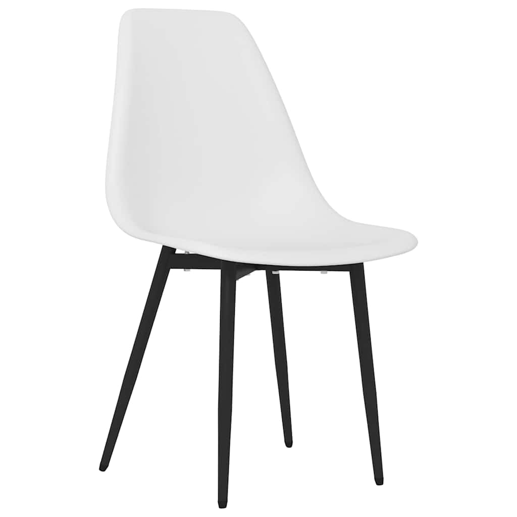 Vidaxl eetkamerstoelen 4 st pp wit
