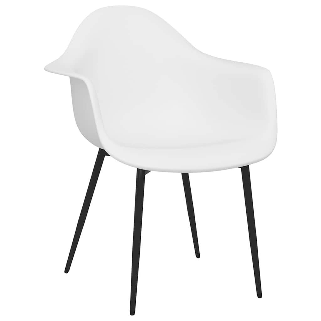 Vidaxl eetkamerstoelen 2 st pp wit