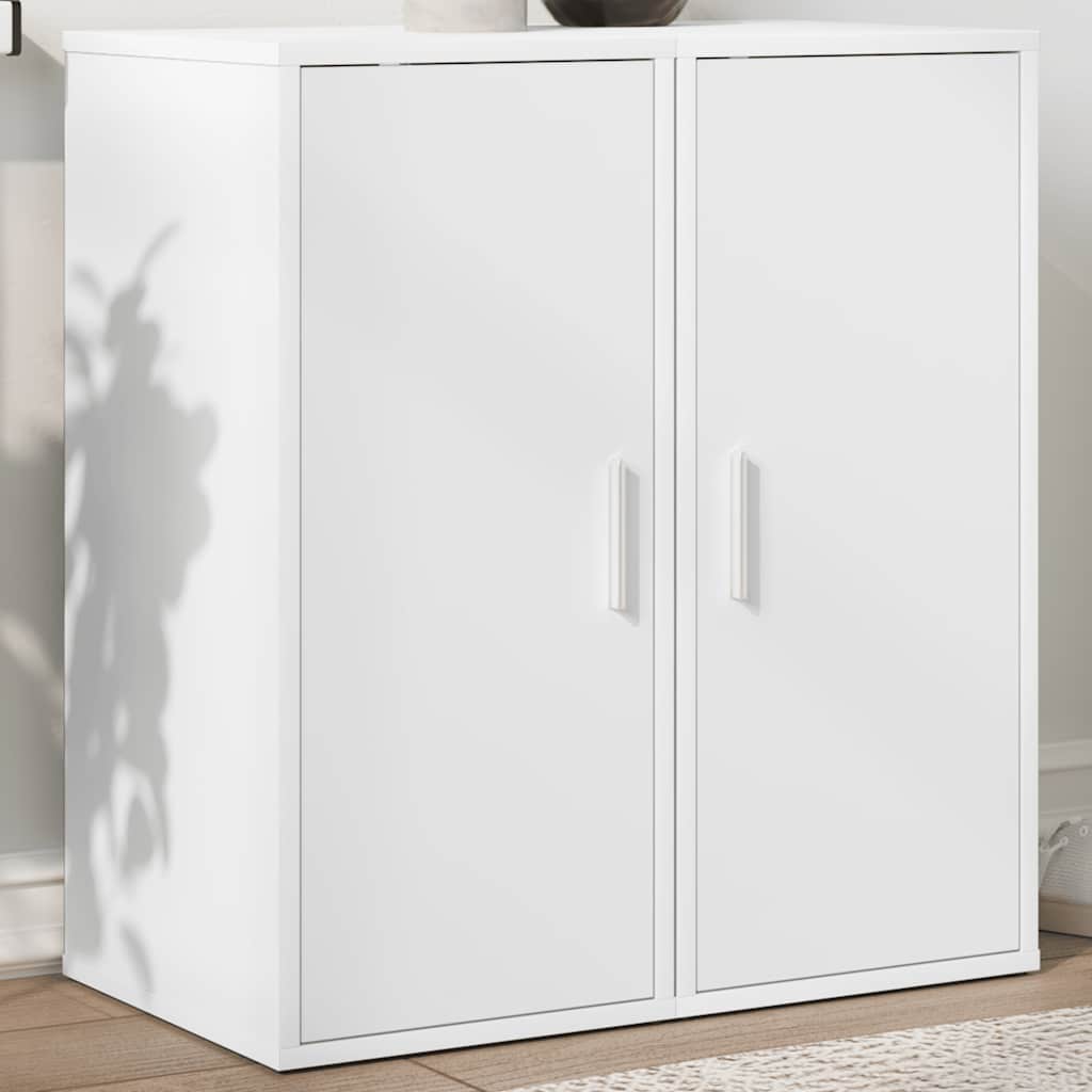 Vidaxx armoires à chaussures 2 pcs 32x35x70 cm bois fini blanc