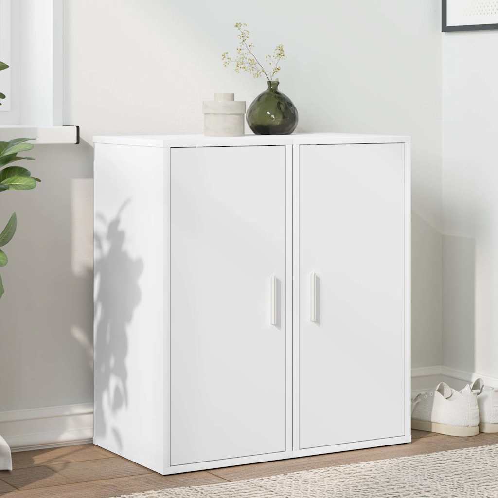Vidaxx armoires à chaussures 2 pcs 32x35x70 cm bois fini blanc