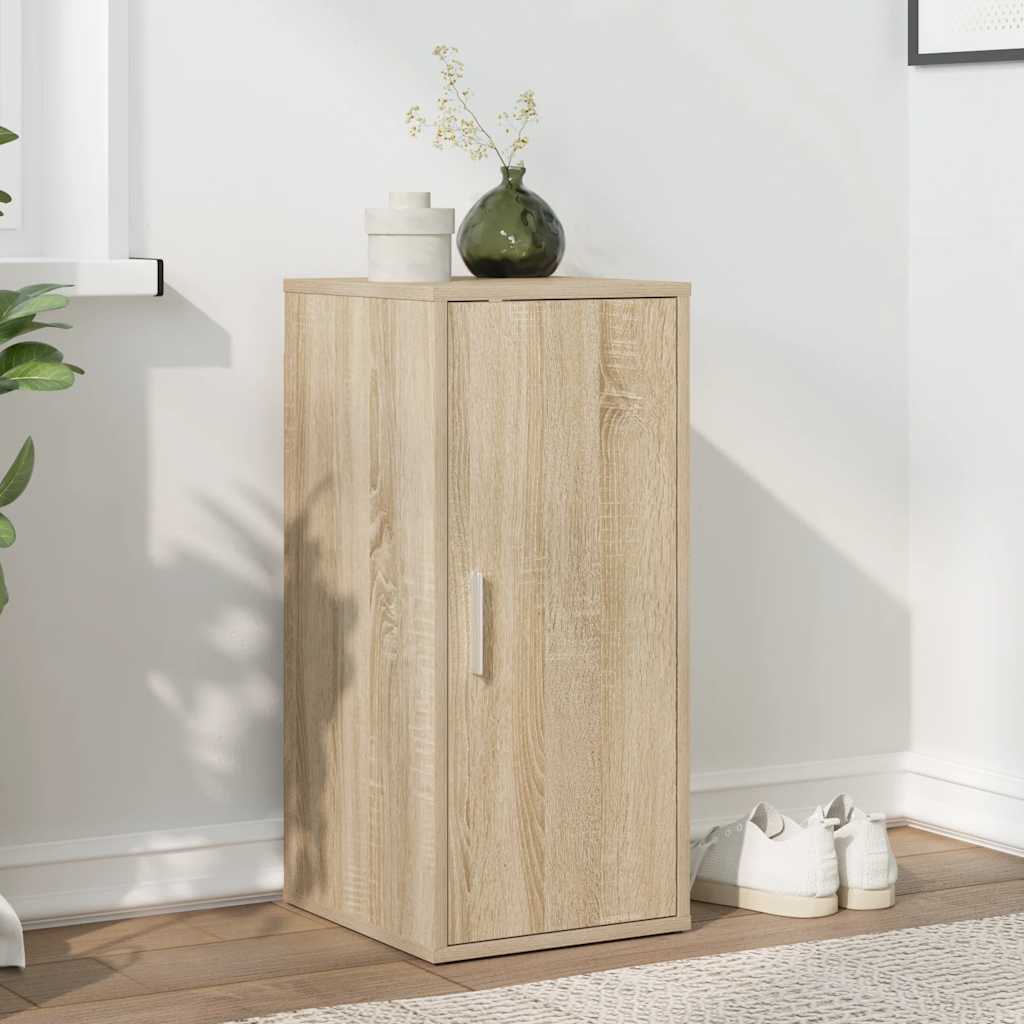 Vidaxx armoire à chaussures 32x35x70 cm aggloméré chêne sonoma coloré