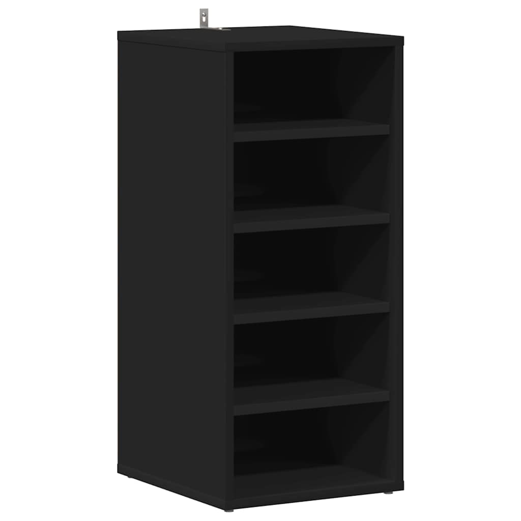 Vidaxx armoire à chaussures 31,5x35x70 cm aggloméré noir