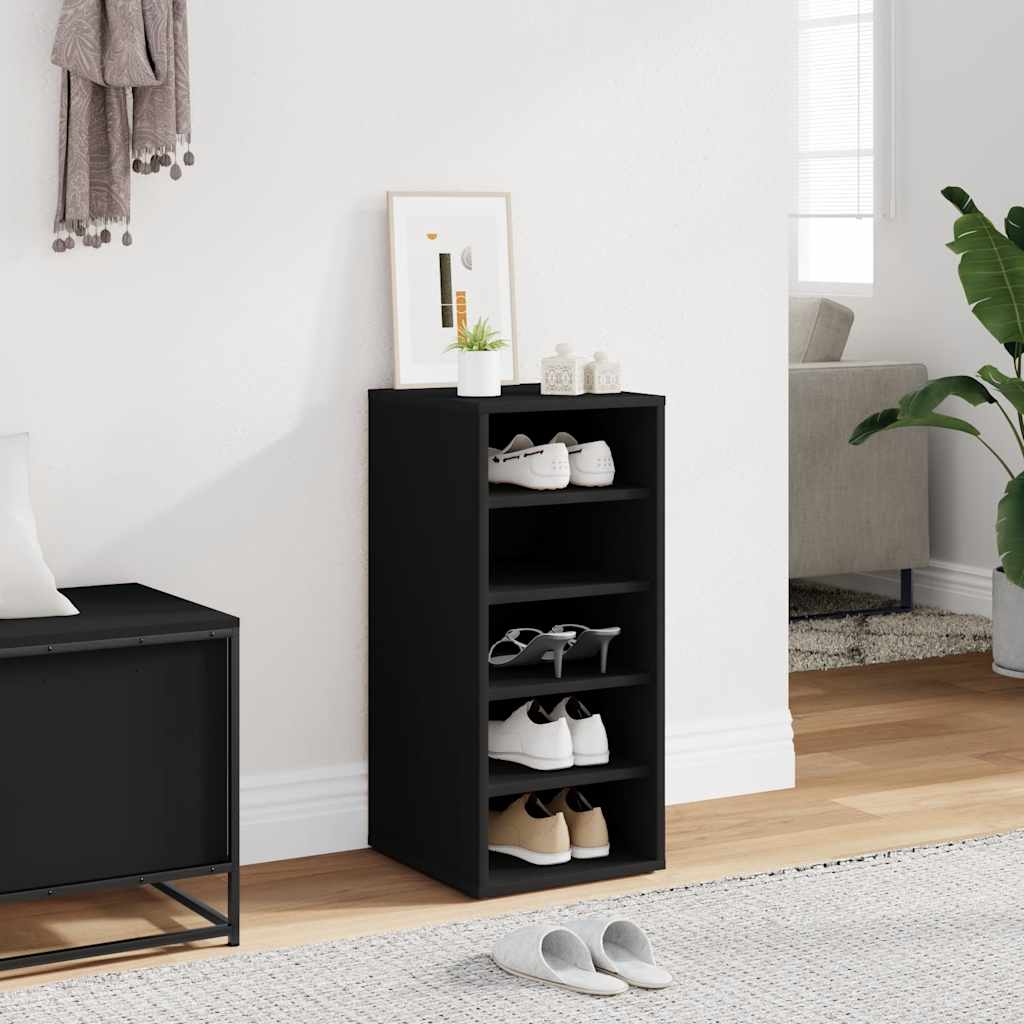 Vidaxx armoire à chaussures 31,5x35x70 cm aggloméré noir