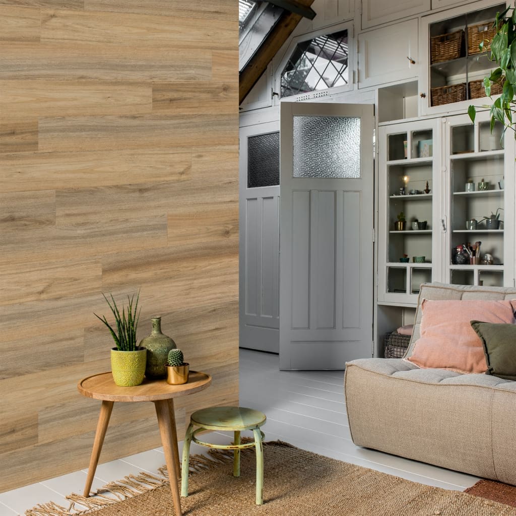 WALLART WALLART 30 ST PLANS GL-WA27 Bro brun de chêne en bois