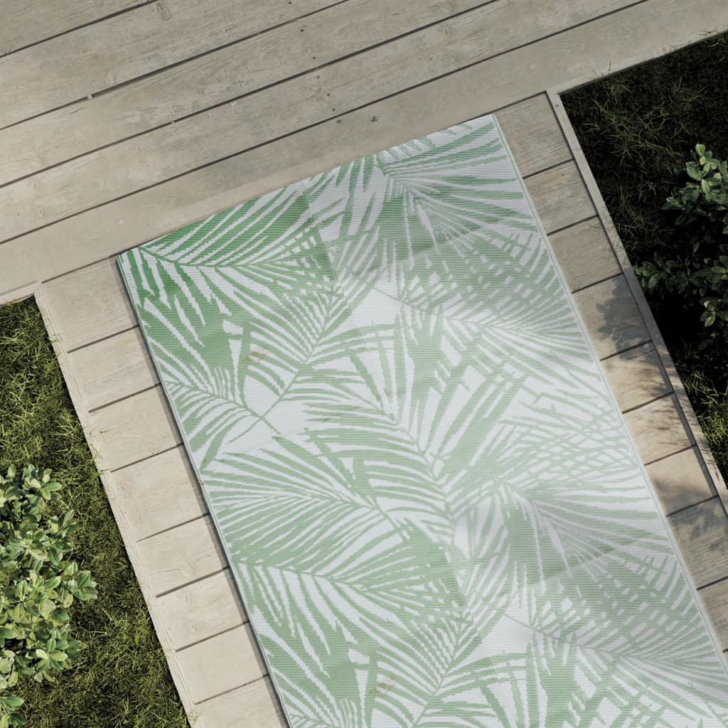 Vidaxl à l'extérieur du tapis aakil 80x250 cm vert polypropène