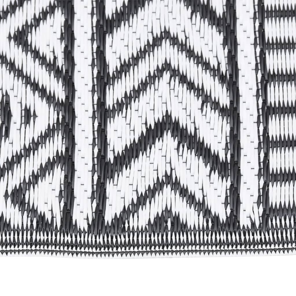 Vidaxl extérieur tapis arakil 140x200 cm en polypropène noir