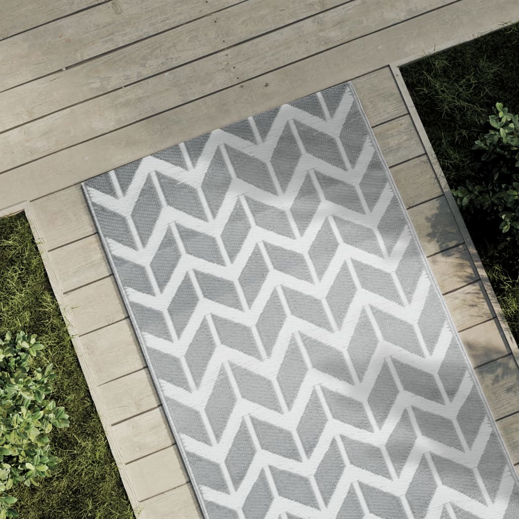 Vidaxl extérieur tapis arakil 80x150 cm pp gris