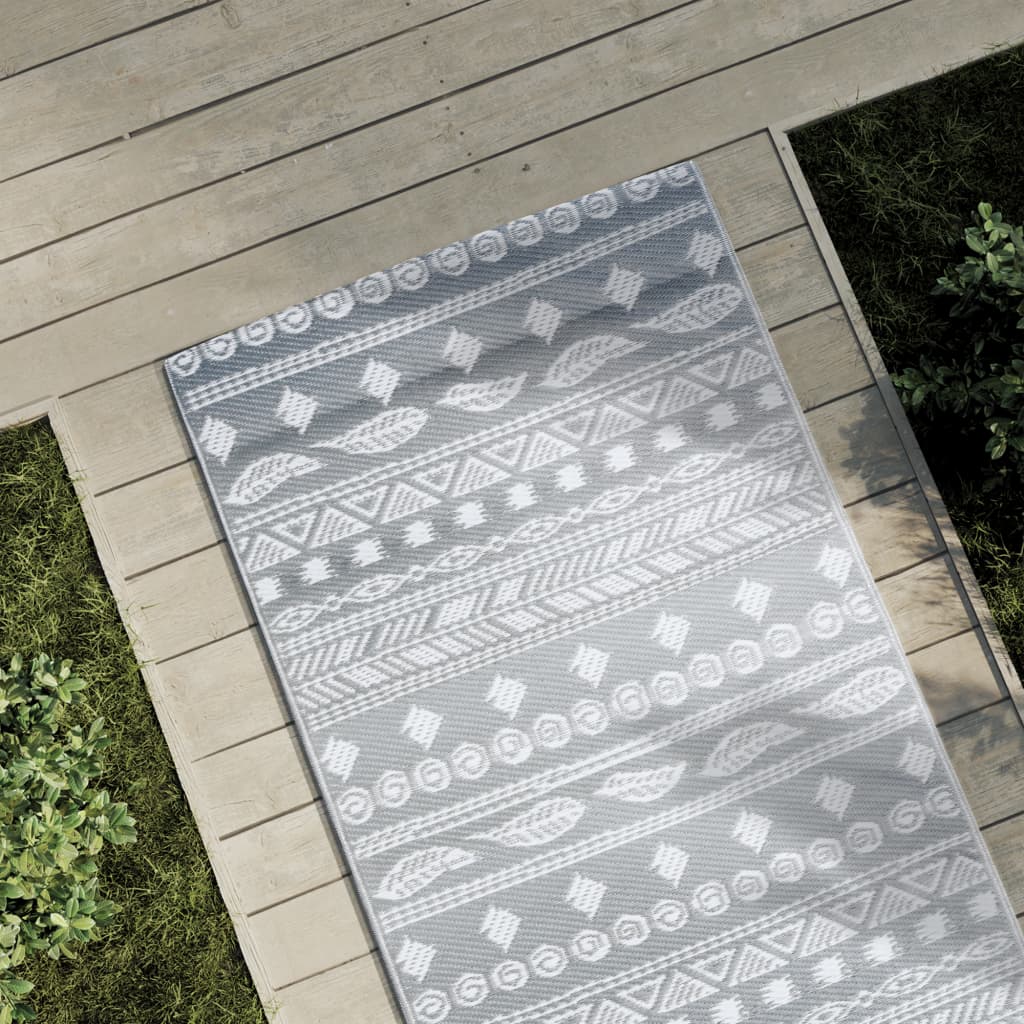 Vidaxl extérieur tapis Arakil 80x250 cm pp gris