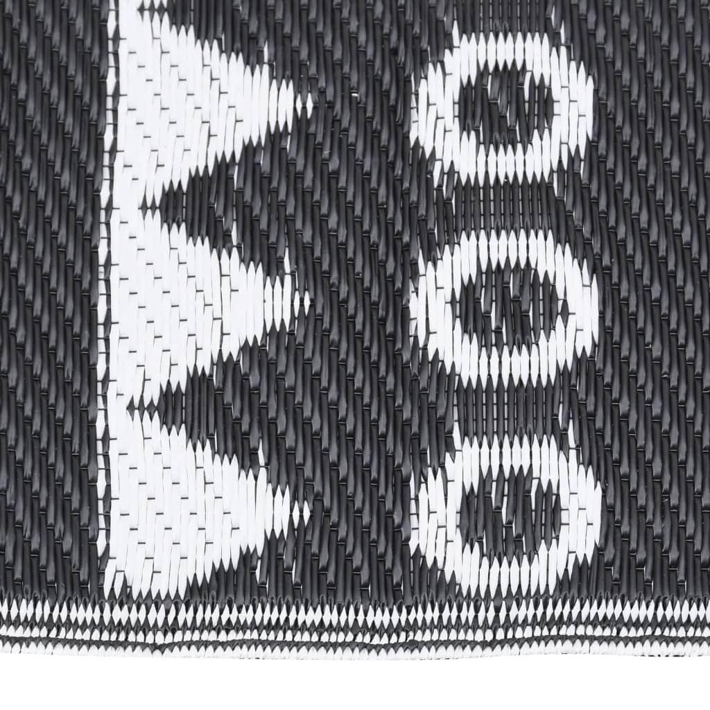 Vidaxl à l'extérieur du tapis Arakil 190x290 cm en polypropène noir