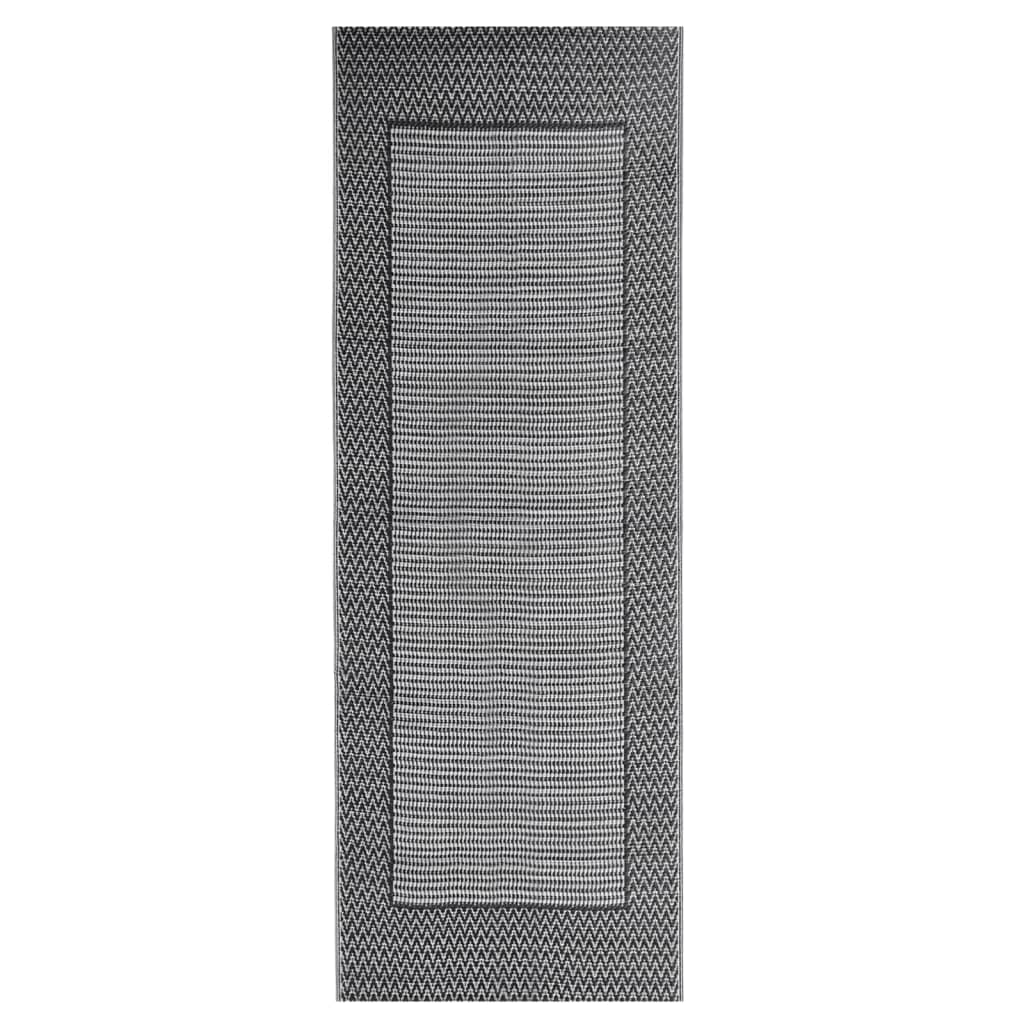 Vidaxl RAGN EXTÉRIEUR AAKIL 80X250 cm Polypropène noir