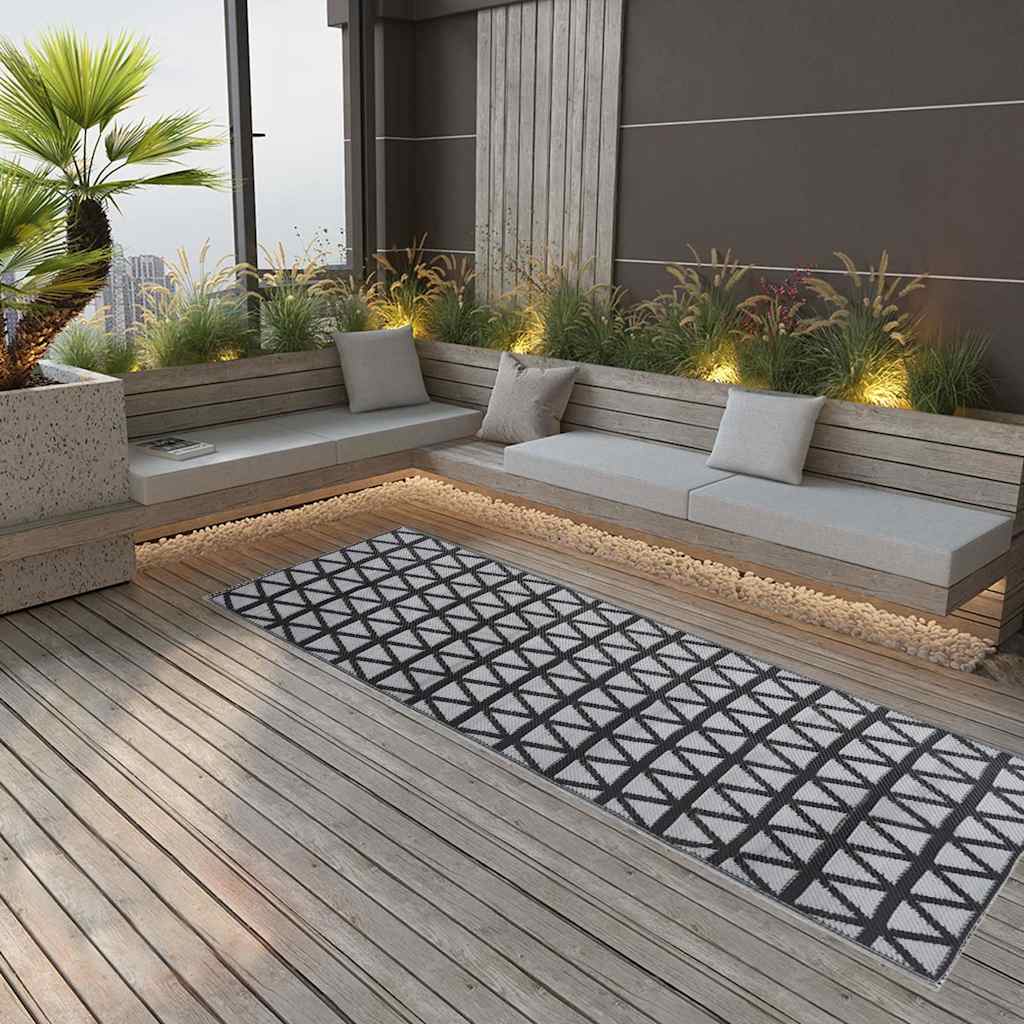 Vidaxl RAGN EXTÉRIEUR AAKIL 80X250 cm Polypropène noir