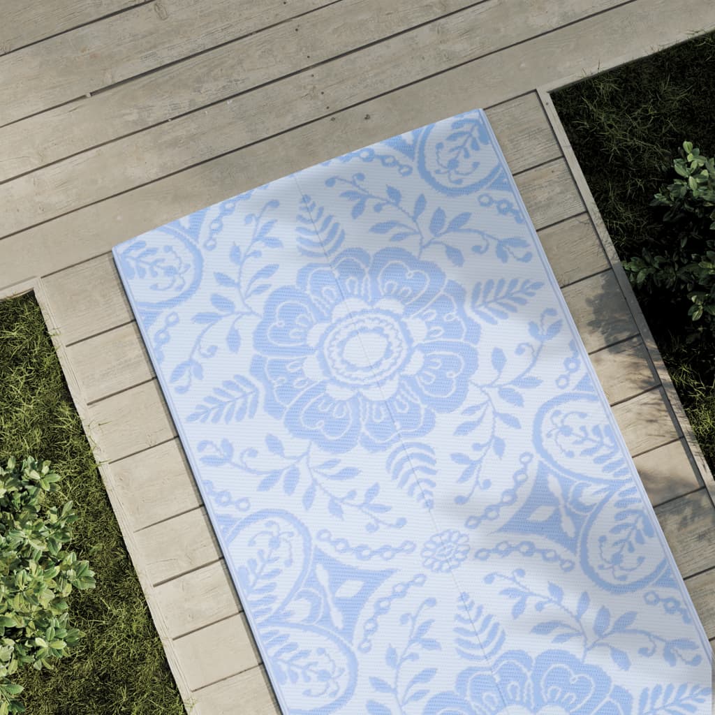 Vidaxl à l'extérieur tapis Arakil 80x250 cm en polypropène bébé bleu