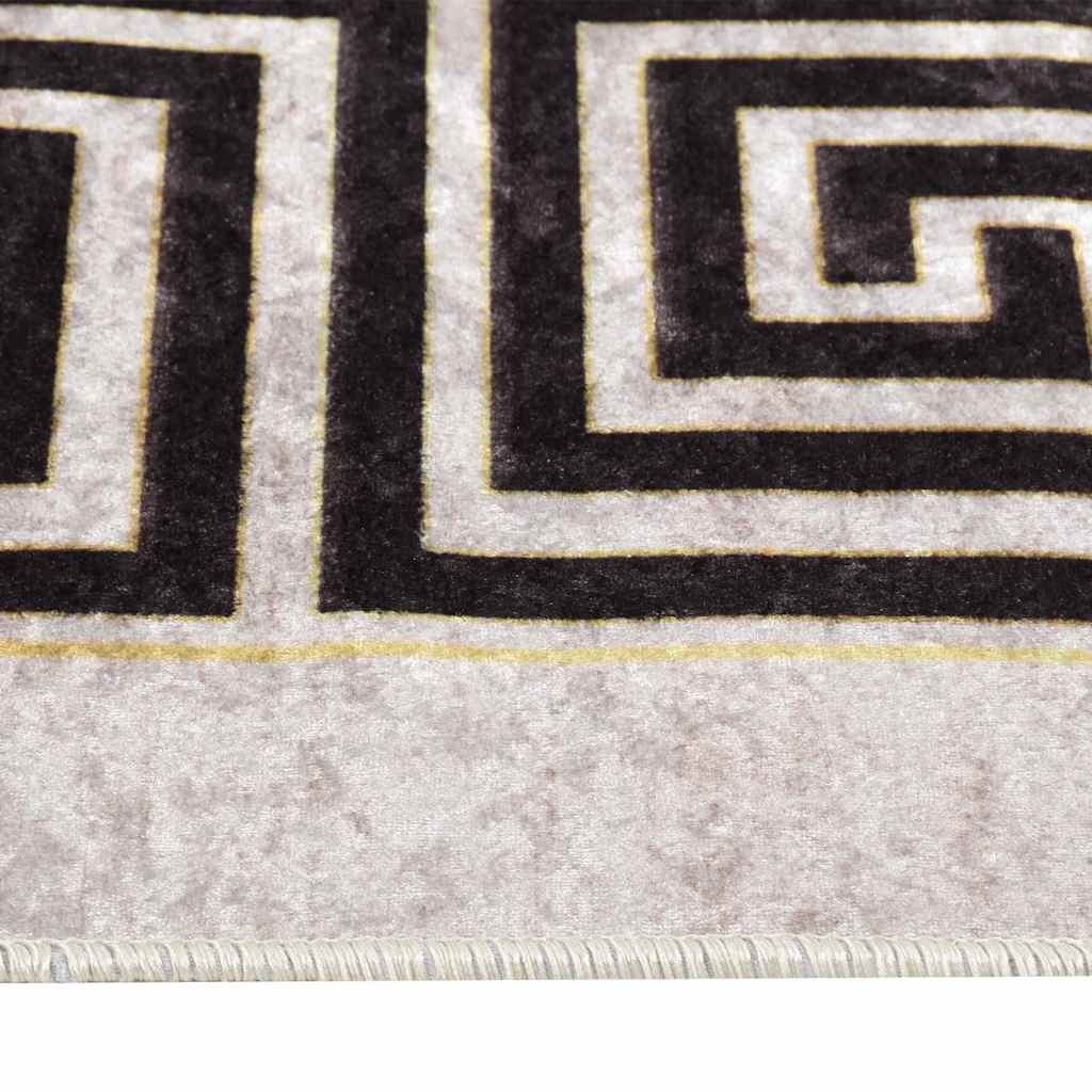 VidaXL Tapis antidérapant lavable 160x230 cm beige clair