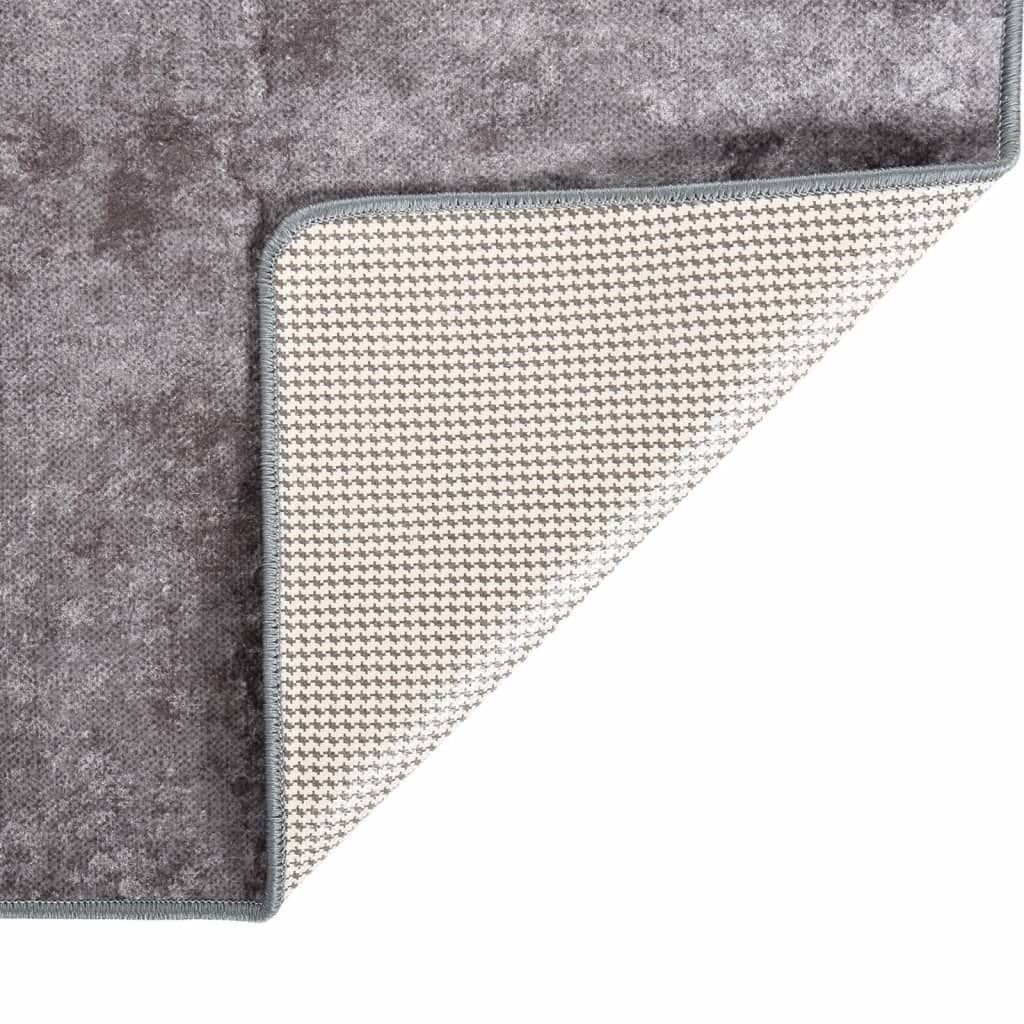 Tapis vidaxl Wasable Anti-Slip 80x150 cm Gray