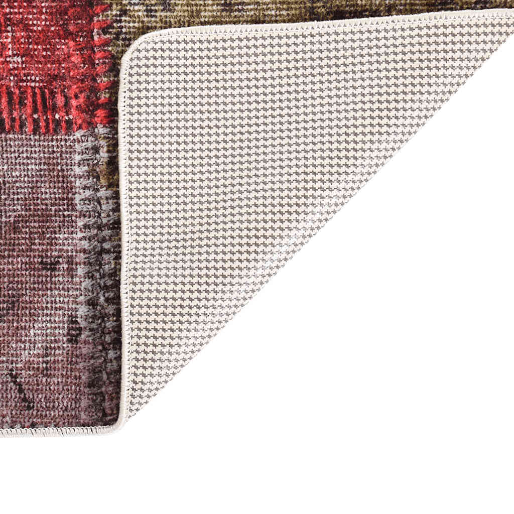 Vidaxl tapis lavable Anti slip patchwork 160x230 cm multicolore