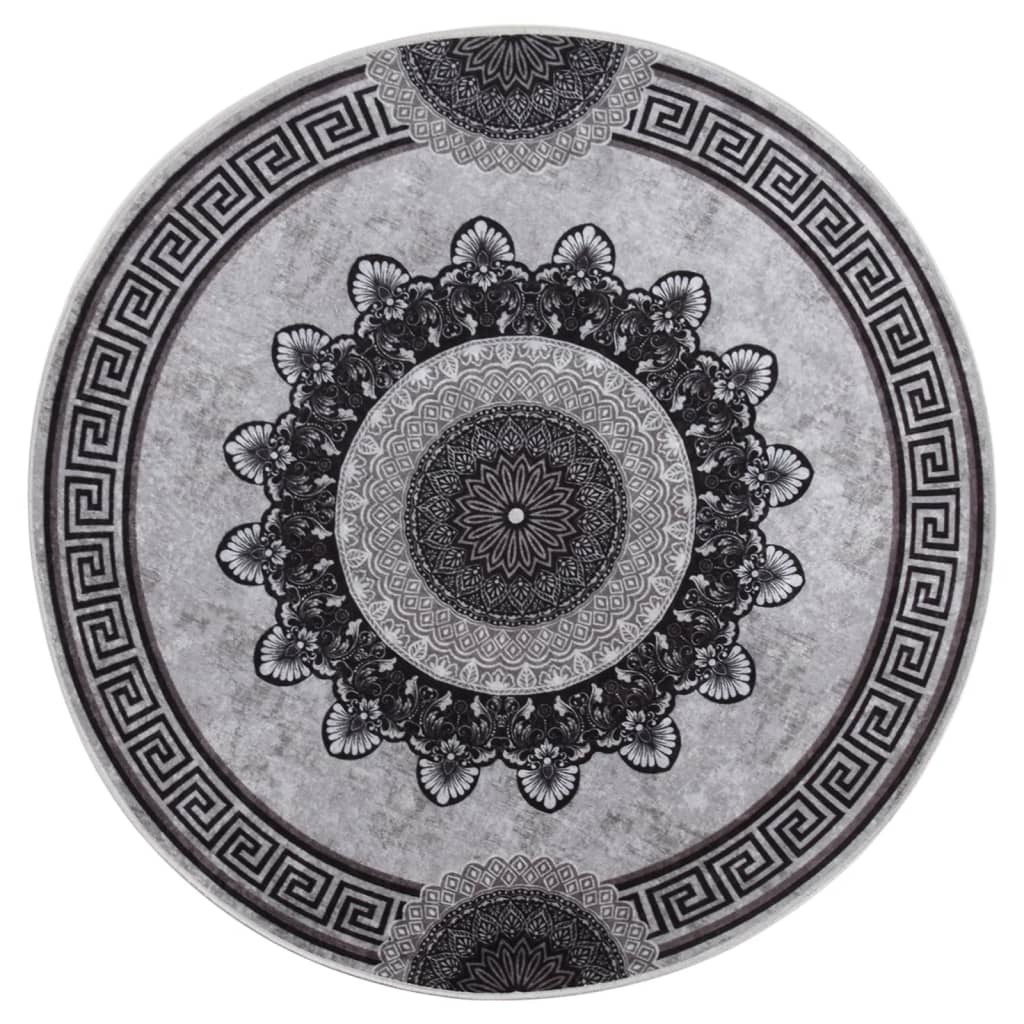 Vidaxl tapis lavable antidérapant Ø120 cm multicolore