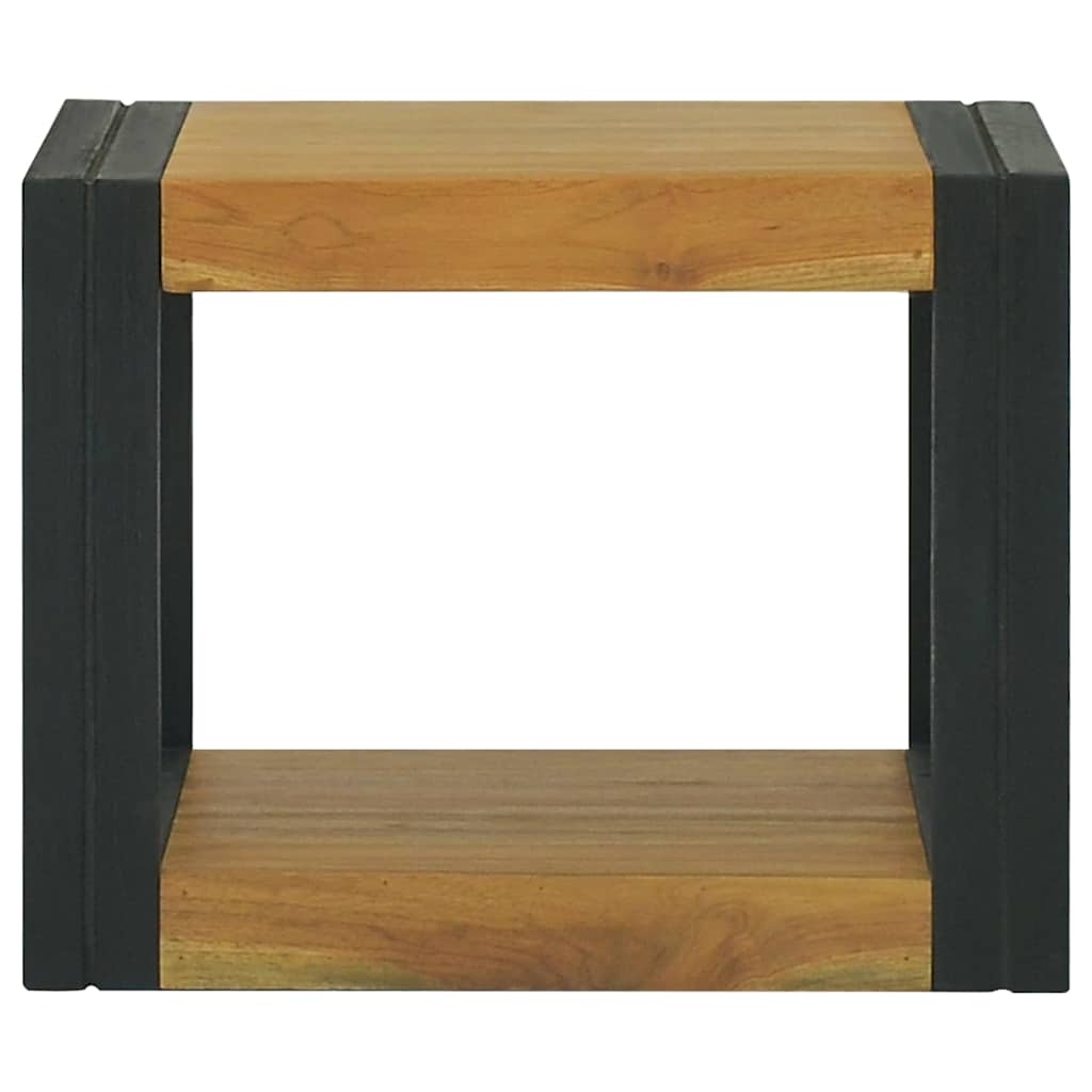 Vidaxl badkamerwandkast 45x45x35 cm massief teakhout