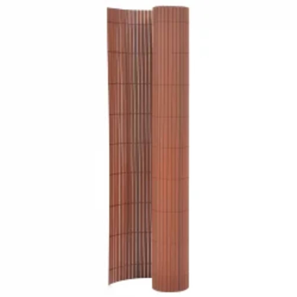 Vidaxx clôture de jardin double face 110x400 cm marron