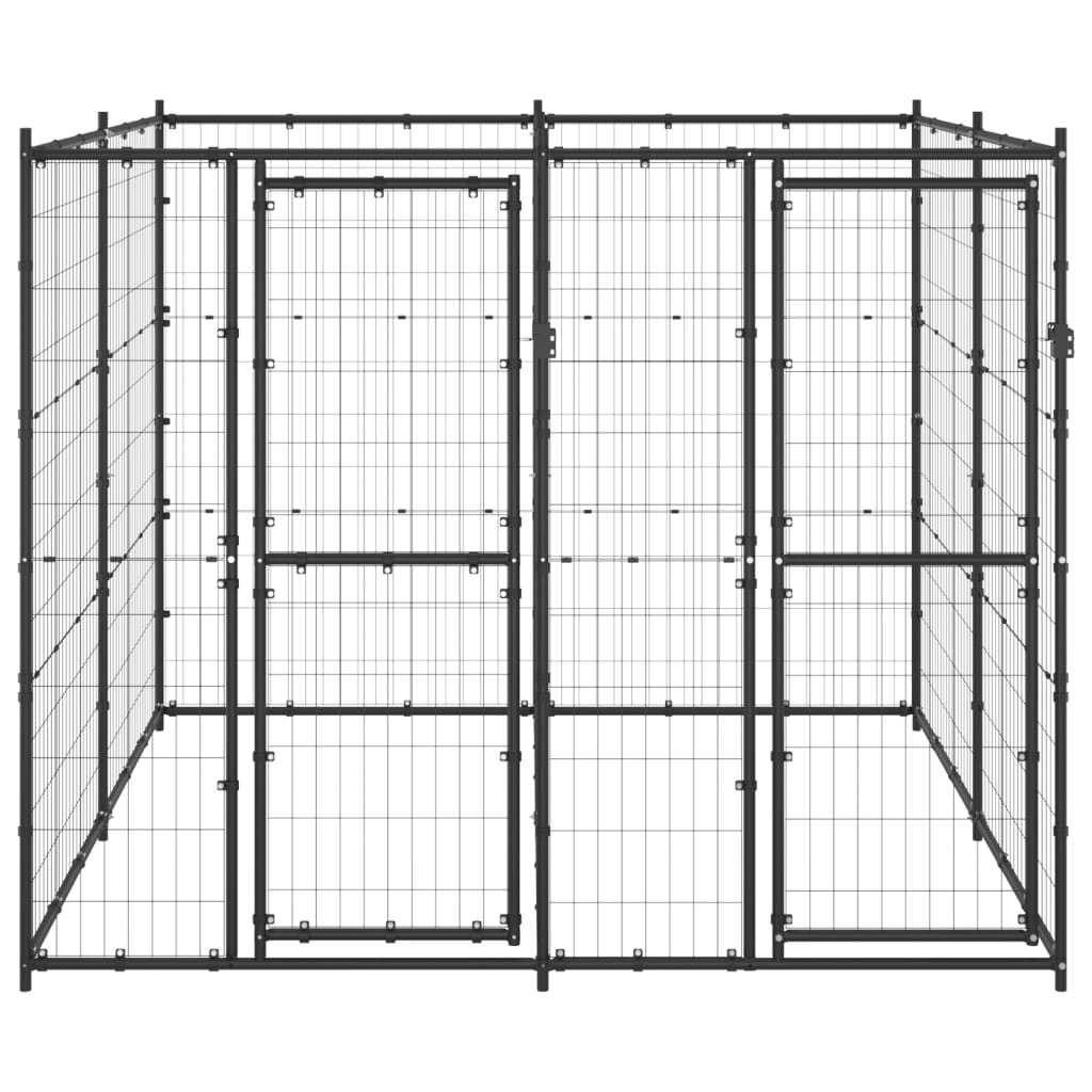 Vidaxl Dog Kennel 4,84 m² Steel