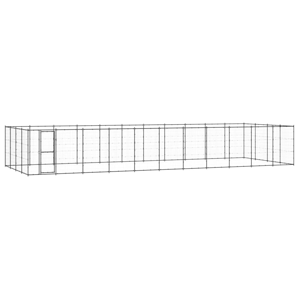 Vidaxl Dog Kennel 53,24 m² en acier