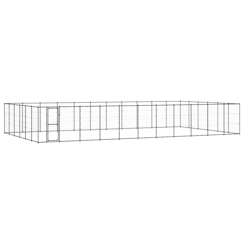 Vidaxl Dog Kennel 79,86 m² en acier