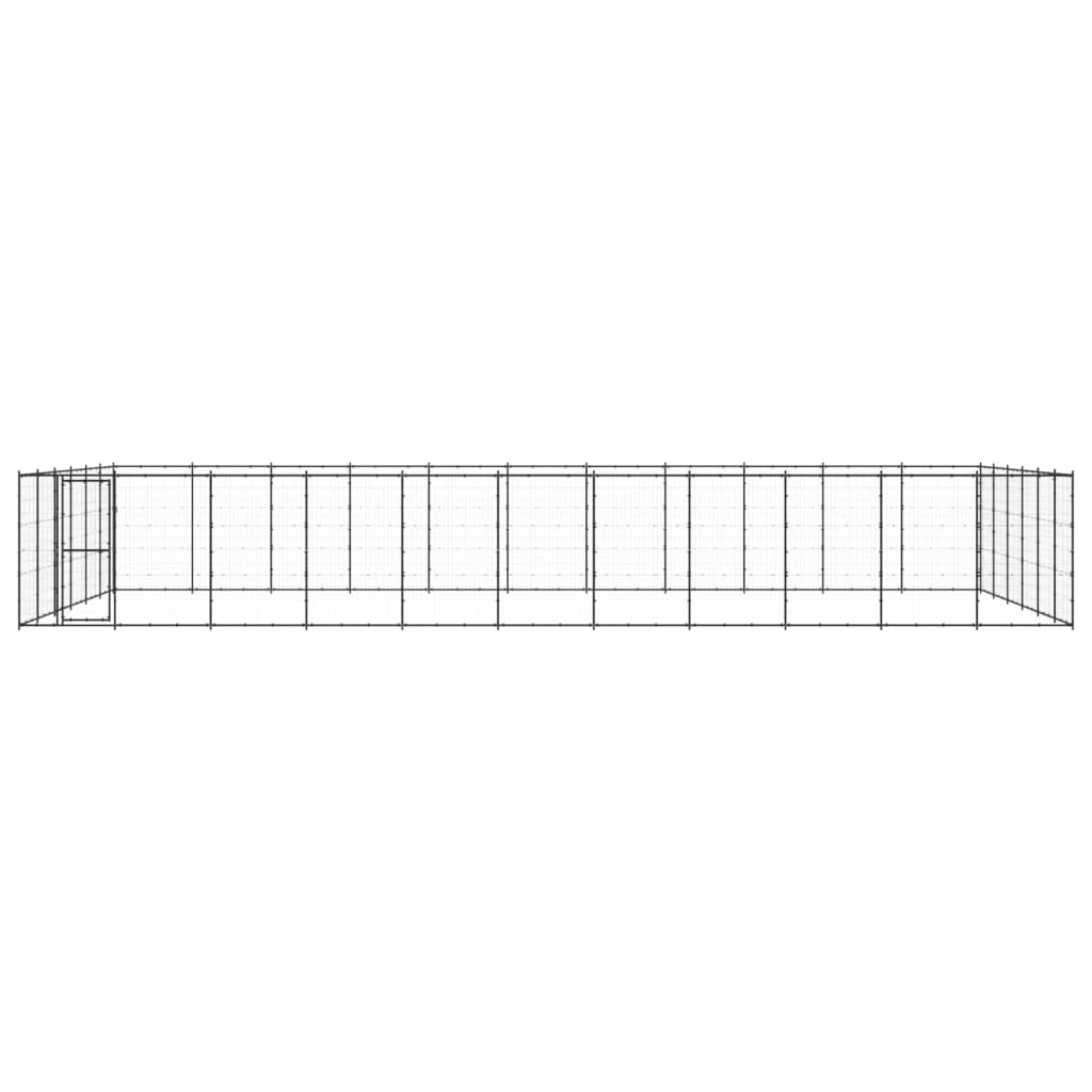 Vidaxl Dog Kennel 79,86 m² en acier