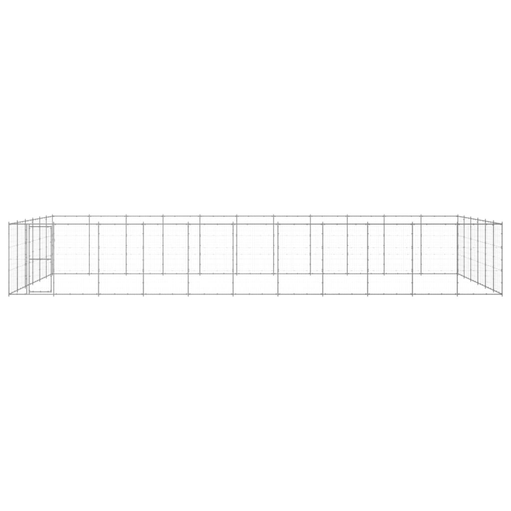 VidaXL Niche pour chien 79,86 m² en acier galvanisé