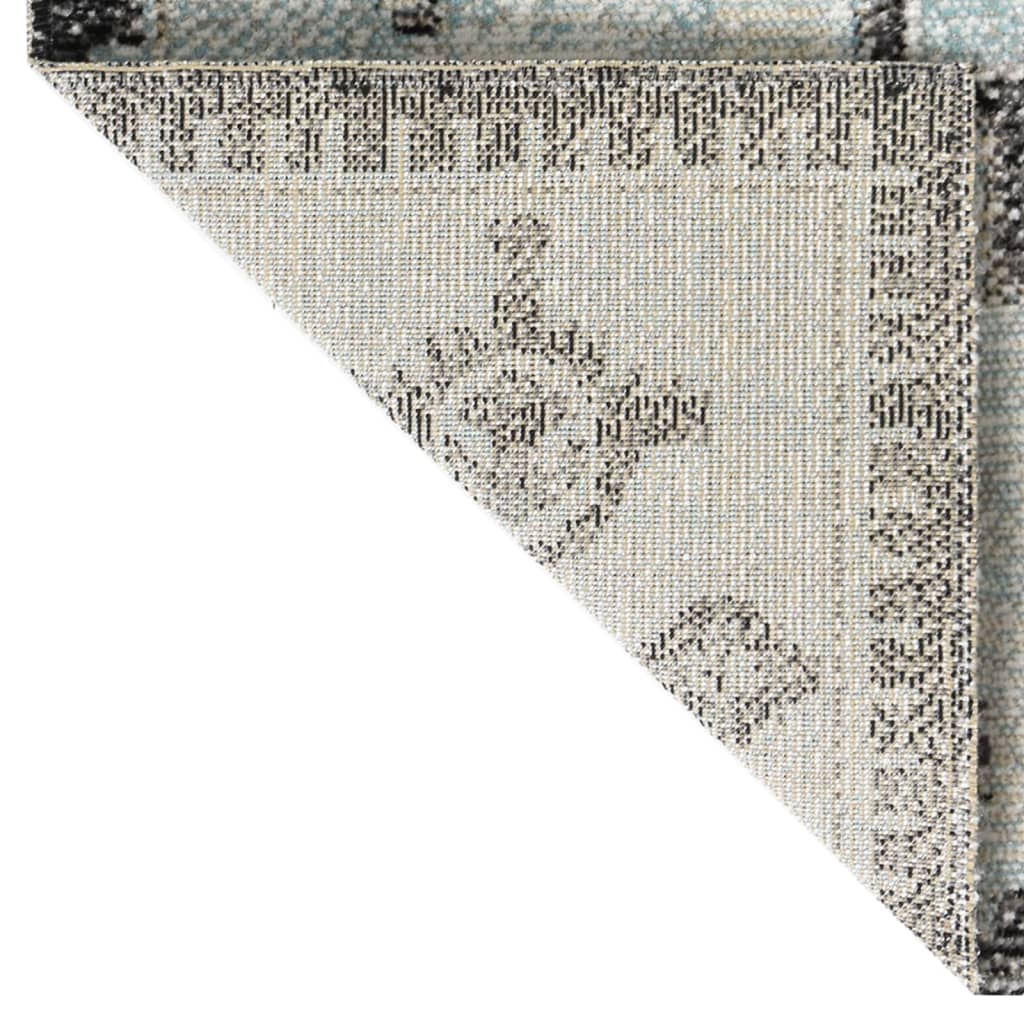 Vidaxl extérieur tapis plat tissé 80x150 cm vert et gris