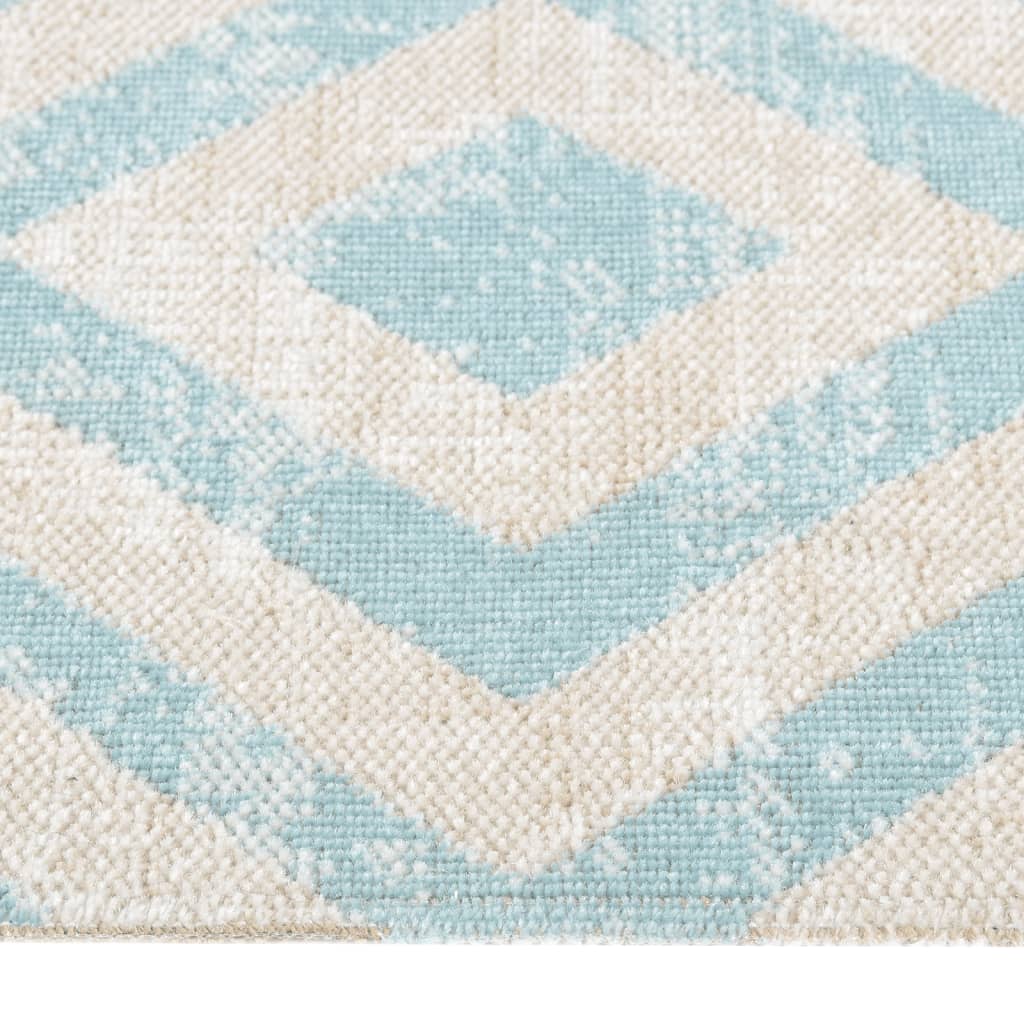 Vidaxl Extérieur tapis plat - tissé 115x170 cm vert et beige