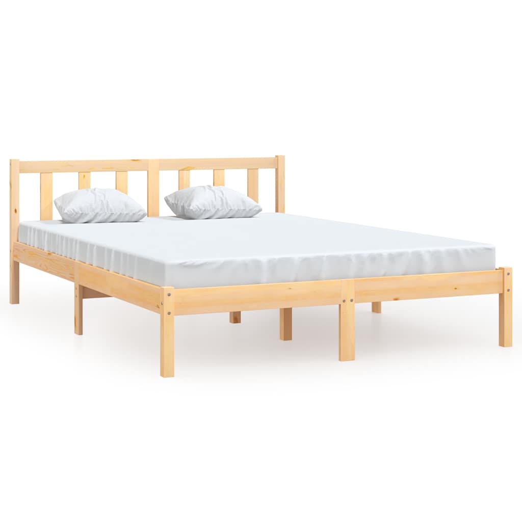 Vidaxl bedframe massief grenenhout 140x200 cm