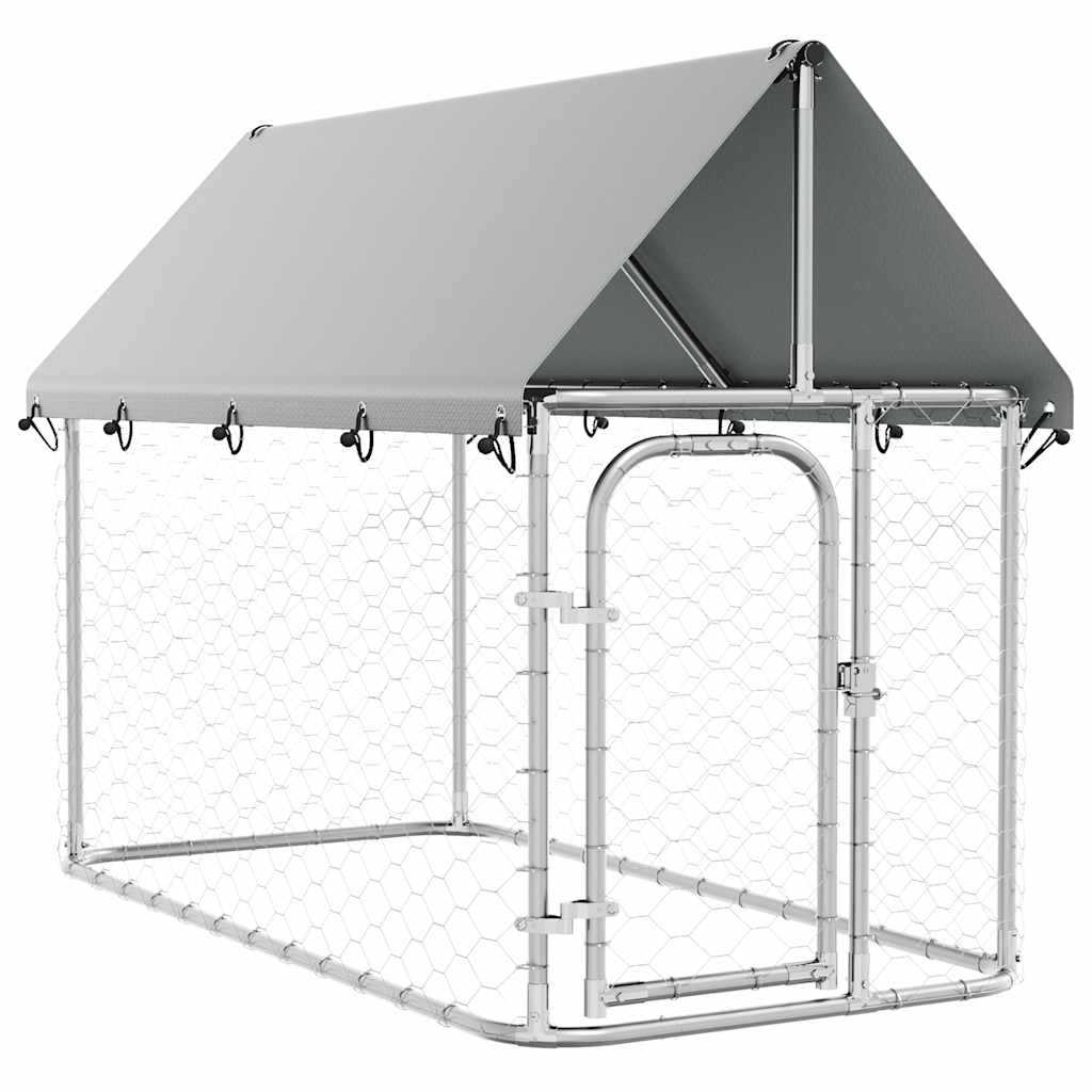 Vidaxl Chienne Kennel pour l'extérieur avec toit 200x100x150 cm