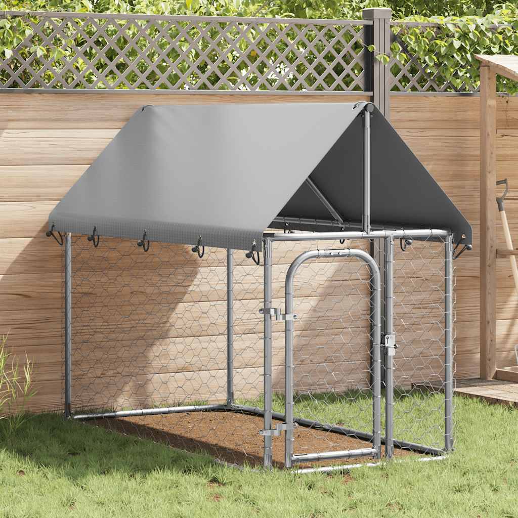 Vidaxl Chienne Kennel pour l'extérieur avec toit 200x100x150 cm