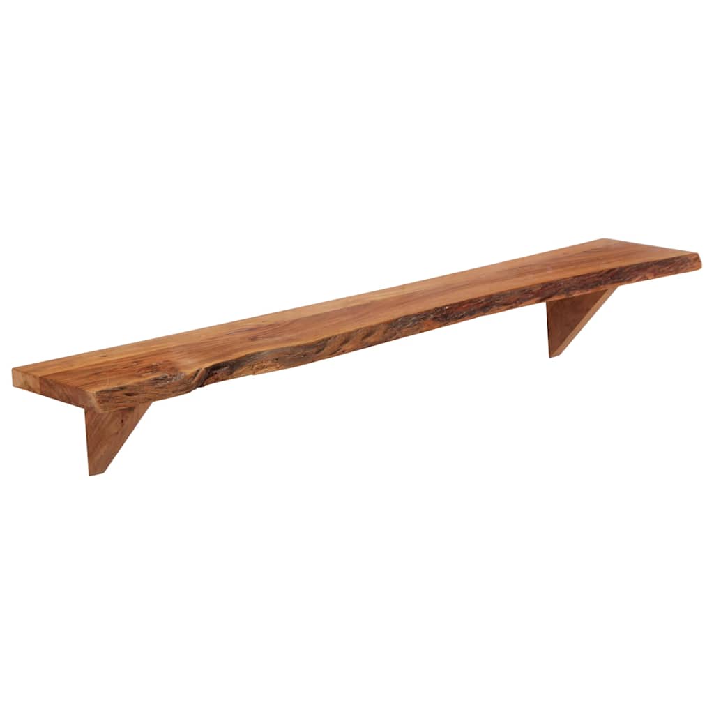Vidaxl wandschappen 2 st 110x20x18 cm massief acaciahout