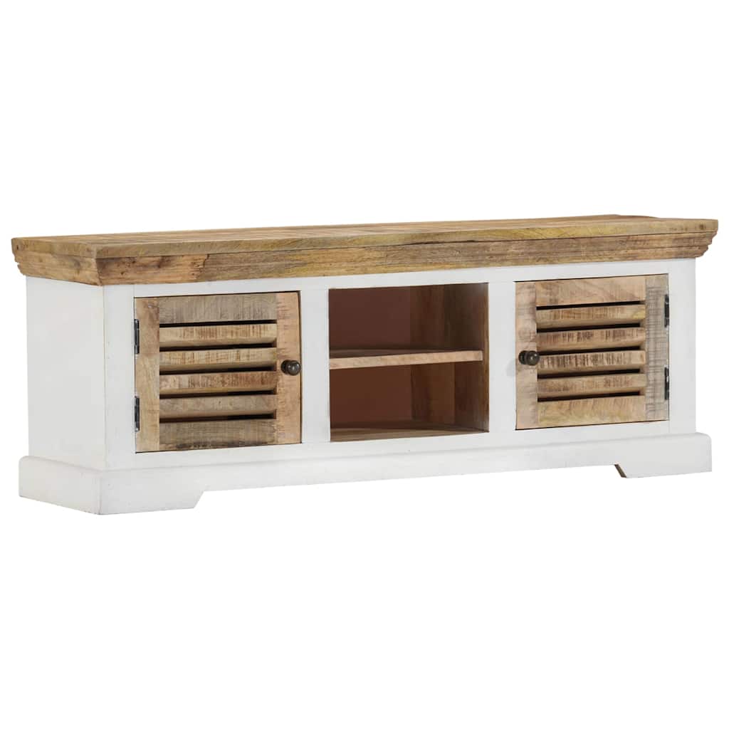 Vidaxl tv-meubel 110x30x40 cm massief mangohout