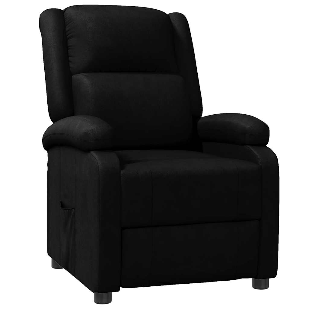 Vidaxl fauteuil verstelbaar kunstleer zwart