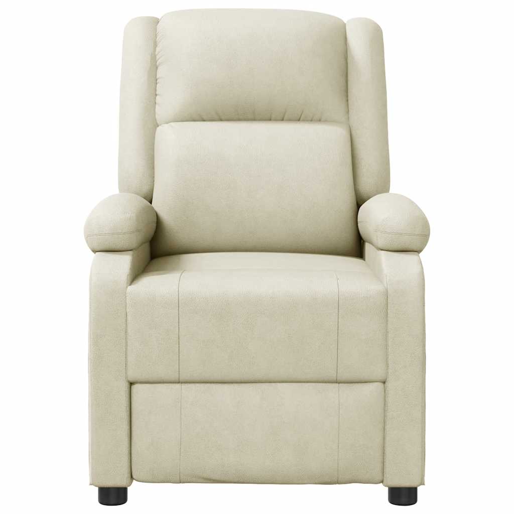 Vidaxl fauteuil verstelbaar kunstleer wit