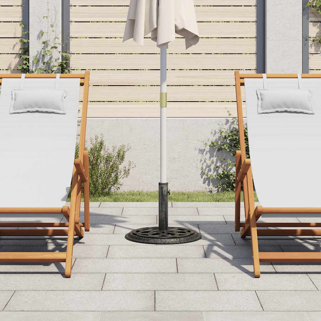 Vidaxl Parasol Foot 44x44x31 cm en fonte vert