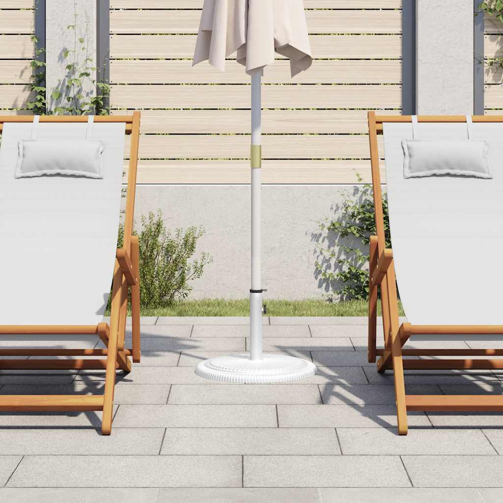 Vidaxl Parasol Foot 45x45x30 cm en fonte blanche