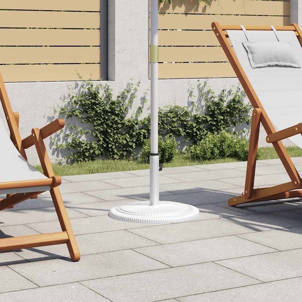 Vidaxl Parasol Foot 45x45x30 cm en fonte blanche