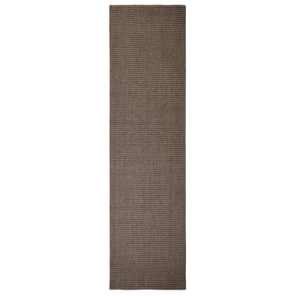 Tapis Vidaxl 66x250 cm Brown de sisal naturel