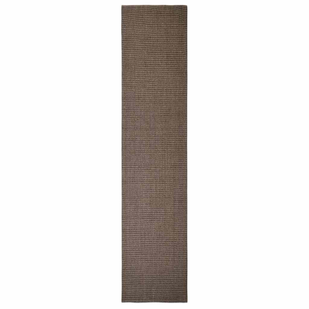 Vidaxl vloerkleed 66x300 cm natuurlijk sisal bruin