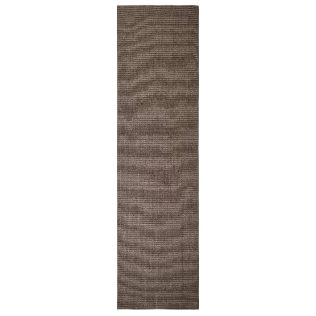 Vidaxl tapis 80x300 cm Natural Sisal Brown