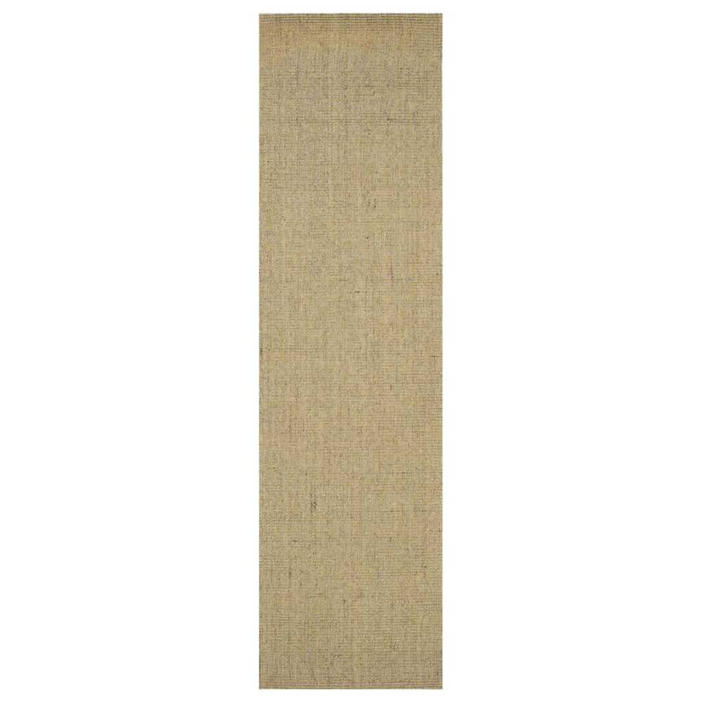 Vidaxl Rug 80x300 cm Green de sisal naturel