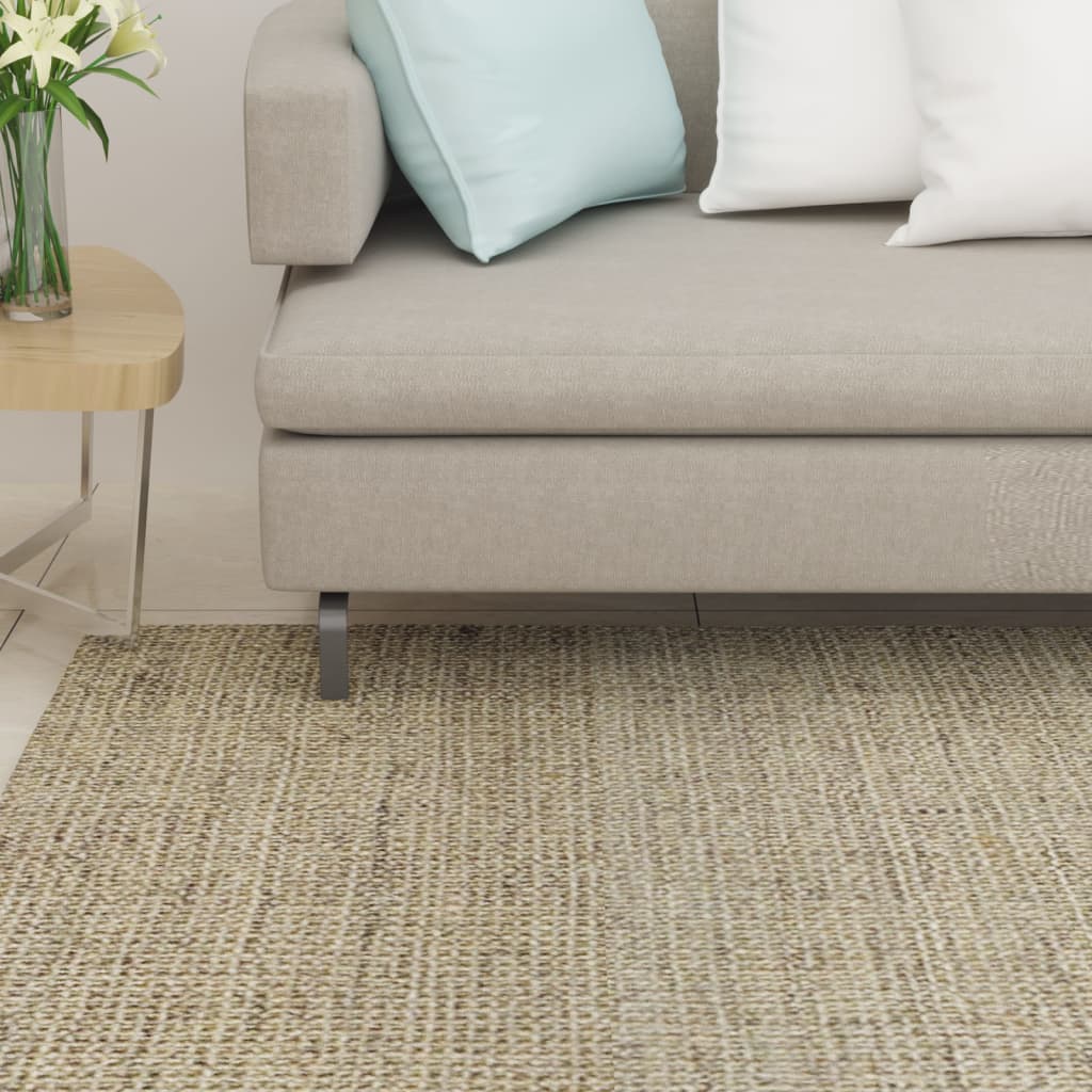 Vidaxl Rug 80x300 cm Green de sisal naturel