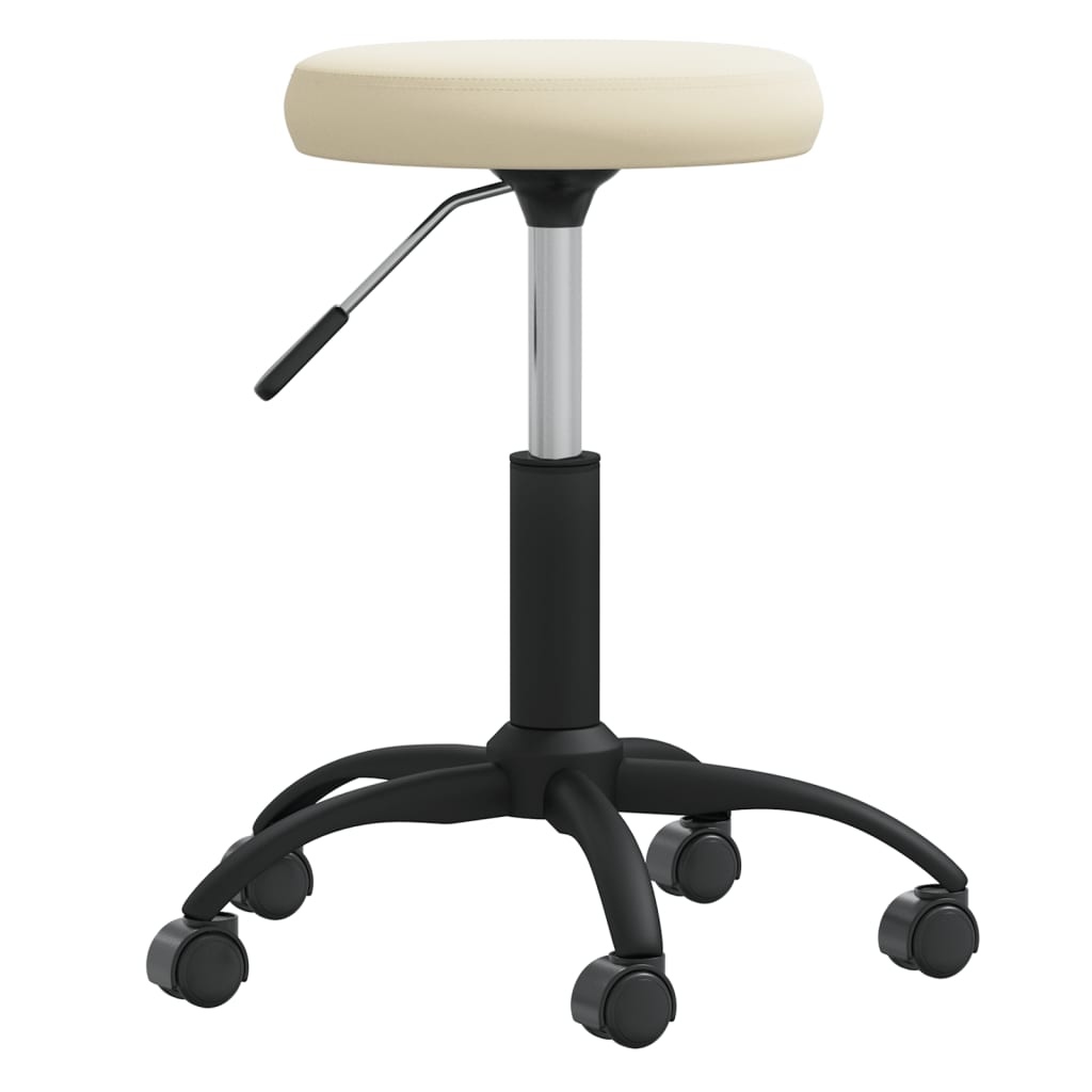 VidaXL tabouret de massage velours couleur crème