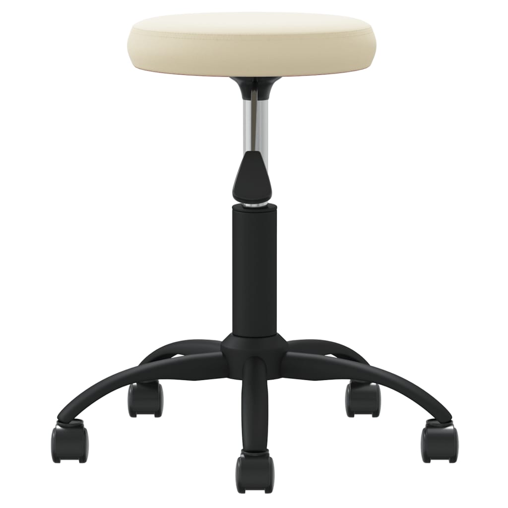 VidaXL tabouret de massage velours couleur crème