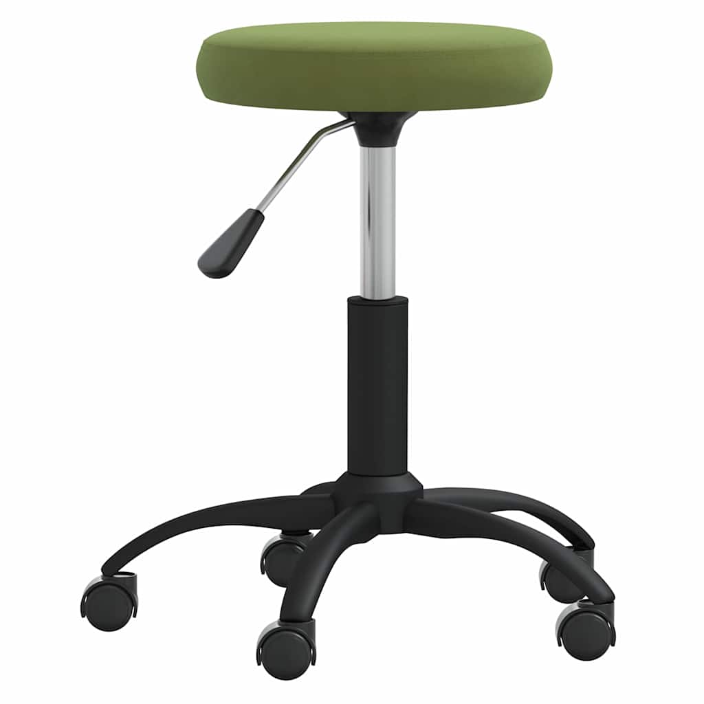 VidaXL tabouret de massage velours vert clair