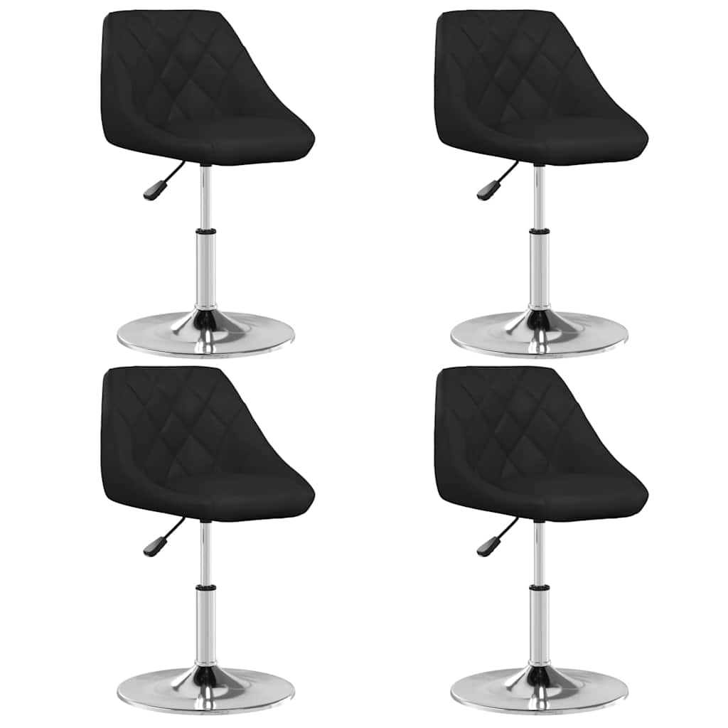 Vidaxl eetkamerstoelen 4 st kunstleer zwart