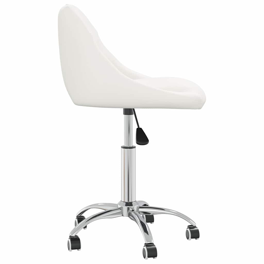 Vidaxl eetkamerstoelen draaibaar 4 st kunstleer wit