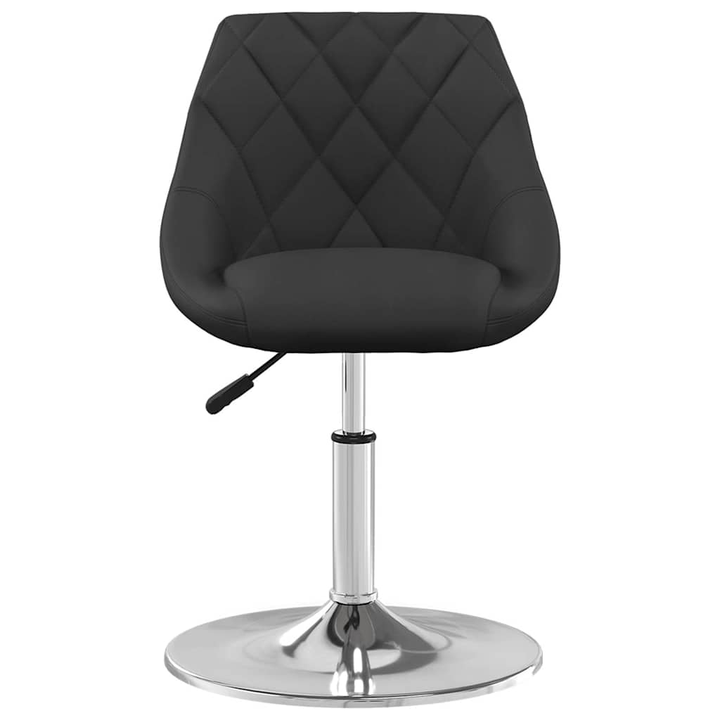 Vidaxl eetkamerstoelen draaibaar 4 st fluweel zwart